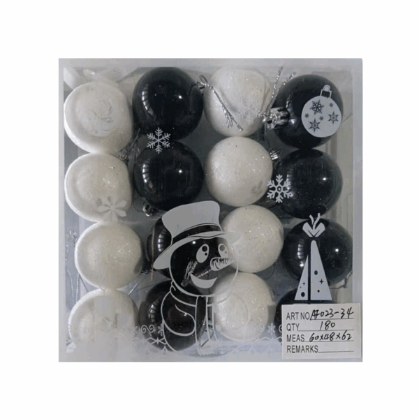 Σετ Χριστουγεννιάτικες μπάλες - 4cm - 16pcs - 023346 - GoodFlix