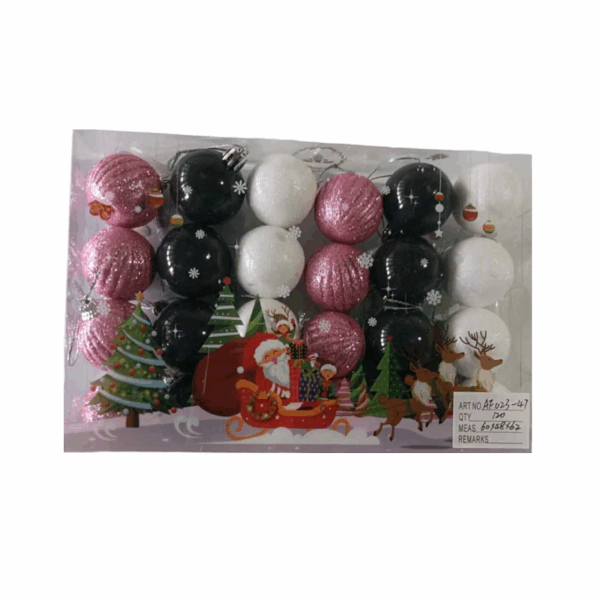 Σετ Χριστουγεννιάτικες μπάλες - 4cm - 24pcs - 023476 - GoodFlix