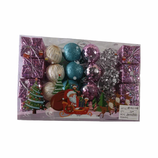 Σετ Χριστουγεννιάτικα στολίδια - 4cm - 24pcs - 023483 - GoodFlix