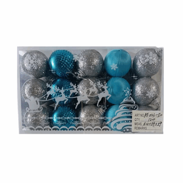 Σετ Χριστουγεννιάτικες μπάλες - 4cm - 30pcs - 02350 - GoodFlix