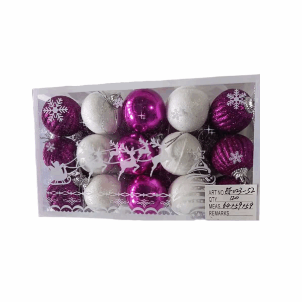 Σετ Χριστουγεννιάτικες μπάλες - 4cm - 30pcs - 02352 - GoodFlix