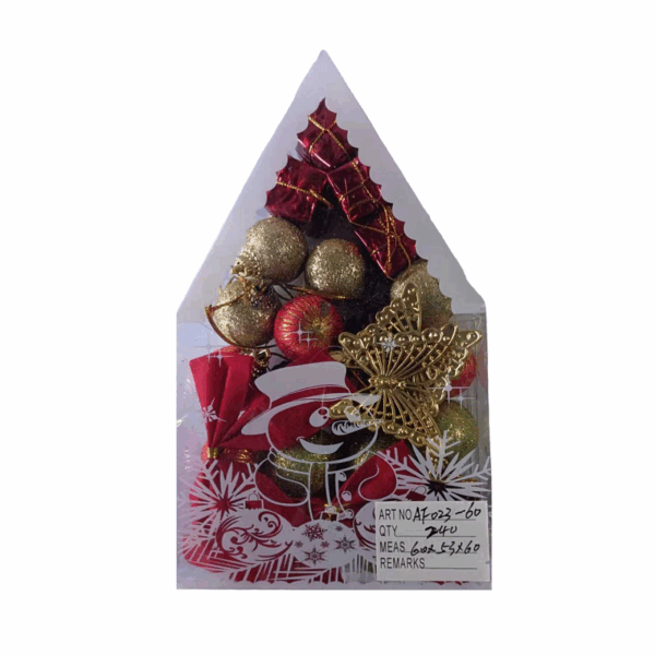 Σετ Χριστουγεννιάτικα στολίδια - 4cm - 12pcs - 023605 - GoodFlix
