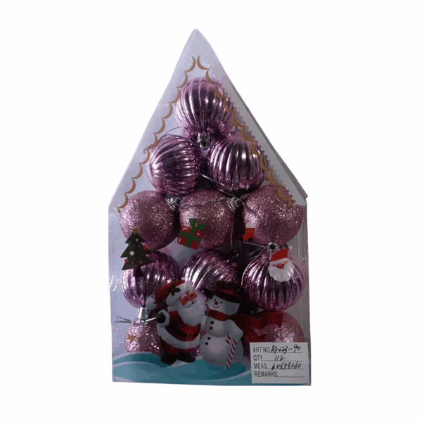 Σετ Χριστουγεννιάτικες μπάλες - 5cm - 12pcs - 023902 - GoodFlix