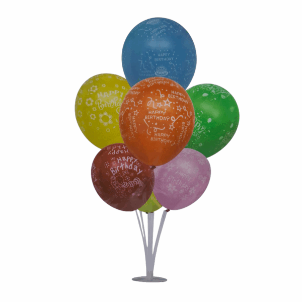 Σετ μπαλόνια party με βάση - Happy Birthday - 024124 - GoodFlix