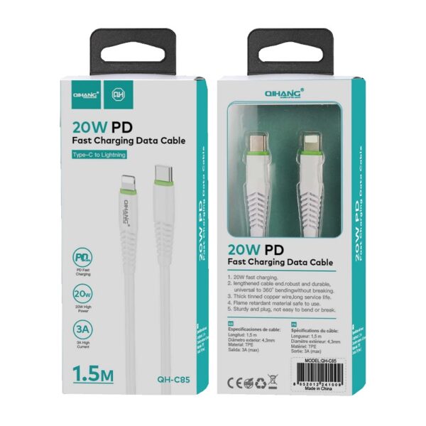 Καλώδιο USB Type-C to Lightning - 20W - 1.5m - C85 - 241009 - GoodFlix