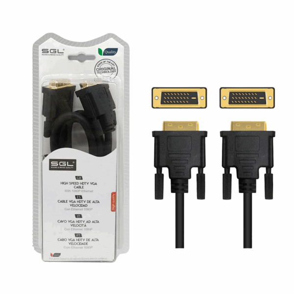 Καλώδιο DVI - 1595-2 - Male/Male - 3m - 095059 - GoodFlix