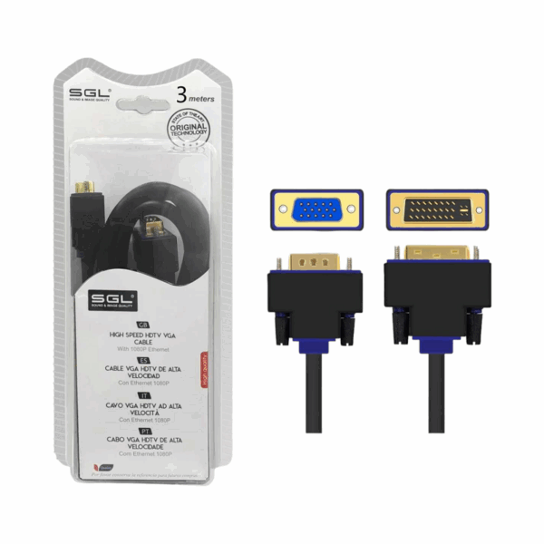 Καλώδιο VGA σε DVI - A1595-550 - 3m - 095516 - GoodFlix