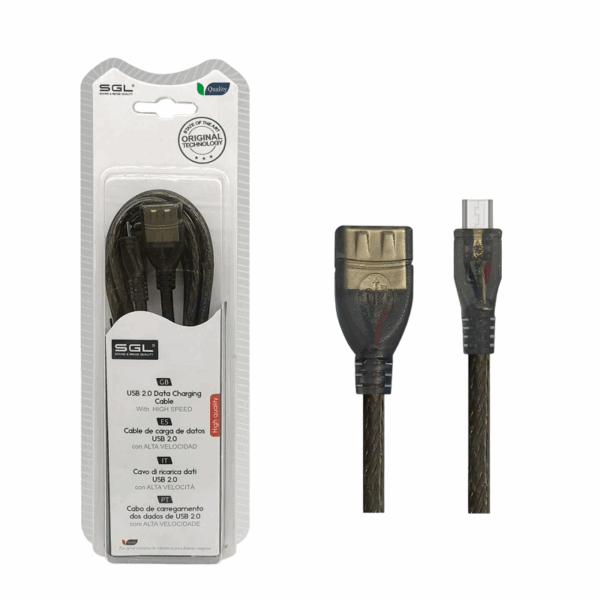 Καλώδιο φόρτισης & data - 21S - USB-A female/Micro USB - 3m - 097527 - GoodFlix