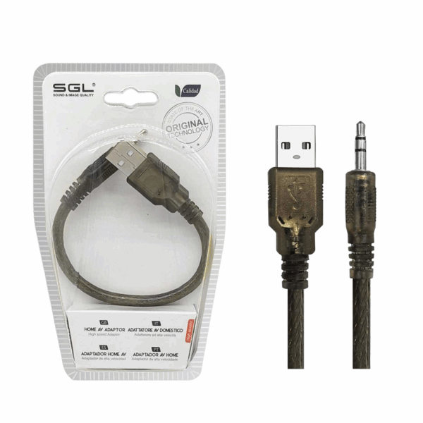 Αντάπτορας καλώδιο - USB-A male/Jack 3.5mm - 1S-01 - 20cm - 098067 - GoodFlix