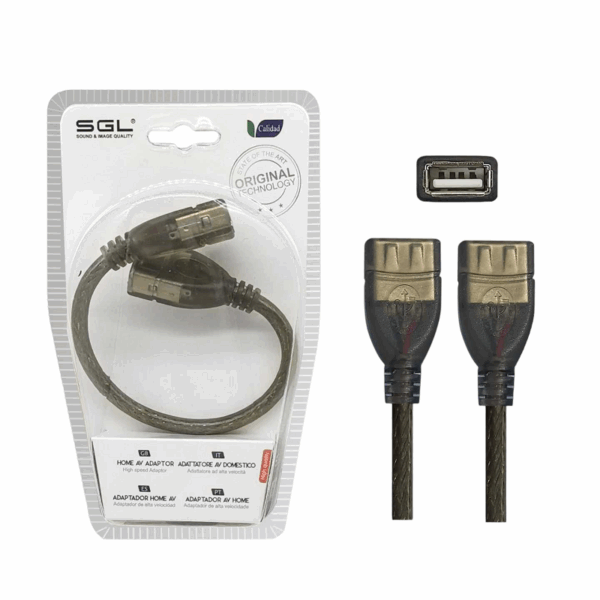Αντάπτορας καλώδιο - USB-A female/female - 8S-01 - 20cm - 098098 - GoodFlix