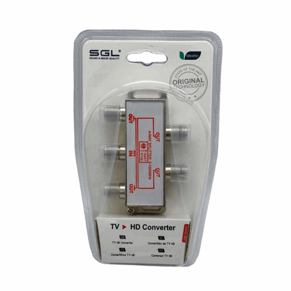 Διακλαδωτής σύνδεσης κεραίας TV - 4Way Splitter - 1803 - 098517 - GoodFlix