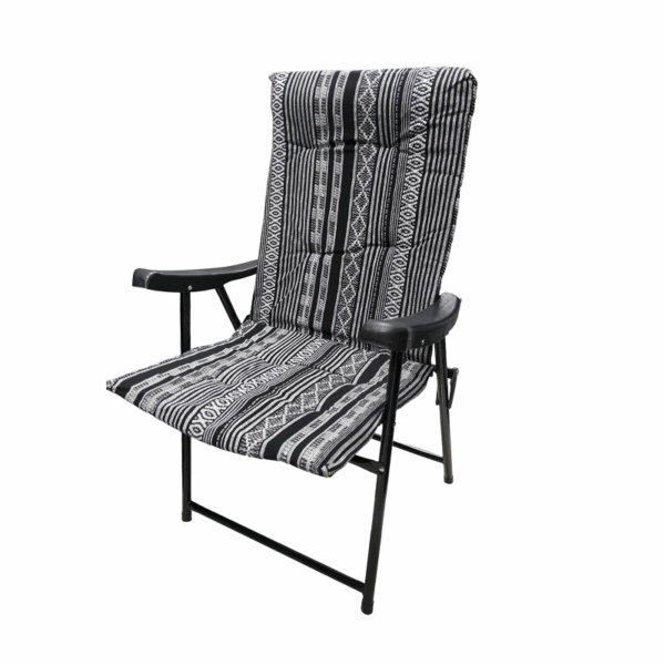 Πτυσσόμενη καρέκλα camping - 1297-50 - 100014 - Black/White - GoodFlix