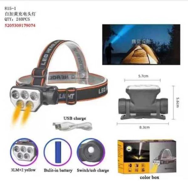 Φακός κεφαλής LED - 815-1 - 179074 - GoodFlix