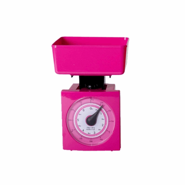 Αναλογική ζυγαριά κουζίνας με κάδο - KS-015 - 112425 - Pink - GoodFlix