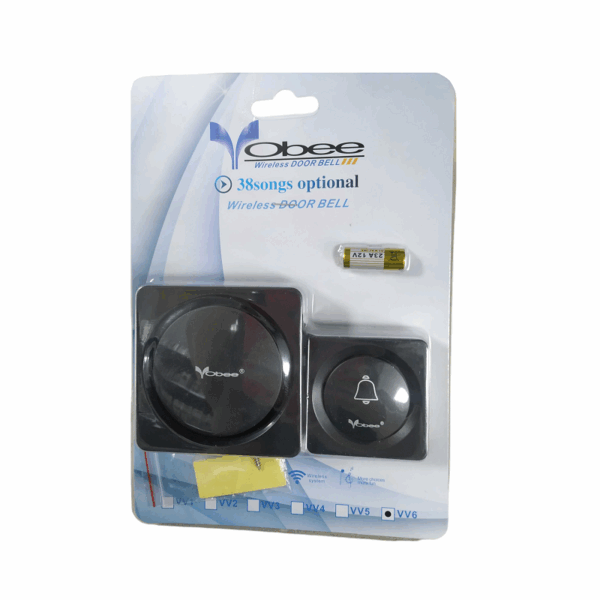Ασύρματο κουδούνι πόρτας - VV6 - 113569 - Black - GoodFlix