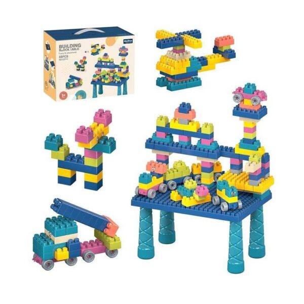 Σετ πάγκος κατασκευών DIY με τουβλάκια - C2711 - 88pcs - 117156 - GoodFlix