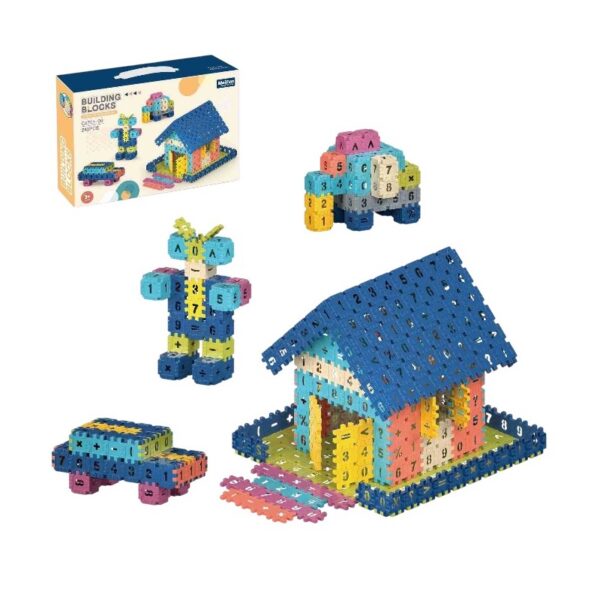 Σετ κατασκευών DIY με τουβλάκια αριθμών - C2701-09DIY - 240pcs - 117160 - GoodFlix