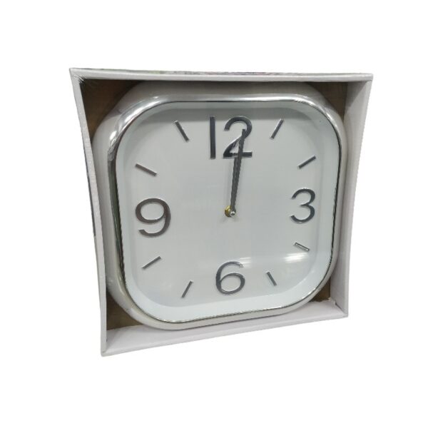 Ρολόι τοίχου - 736D - 120049 - White/Silver - GoodFlix