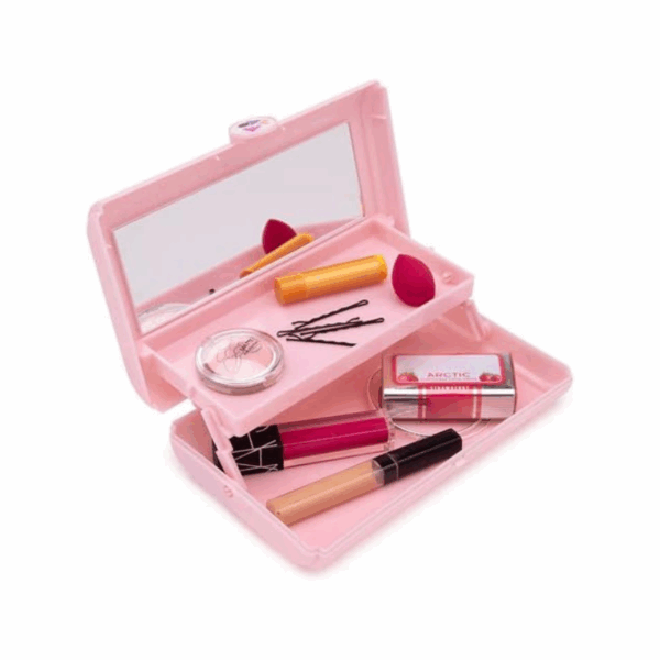 Κουτί οργάνωσης μακιγιάζ με καθρέπτη - 575 - 121064 - Light Pink - GoodFlix