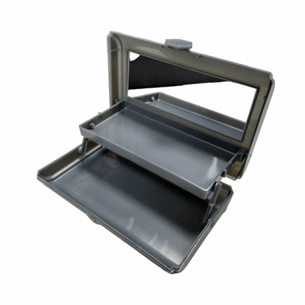 Κουτί οργάνωσης μακιγιάζ με καθρέπτη - 575 - 121064 - Grey - GoodFlix