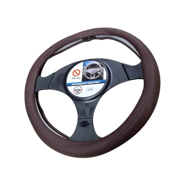Κάλυμμα τιμονιού αυτοκινήτου - XY-051 - 122476 - Brown - GoodFlix