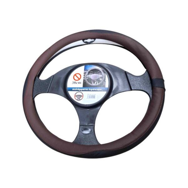 Κάλυμμα τιμονιού αυτοκινήτου - XY-056 - 122520 - Brown - GoodFlix