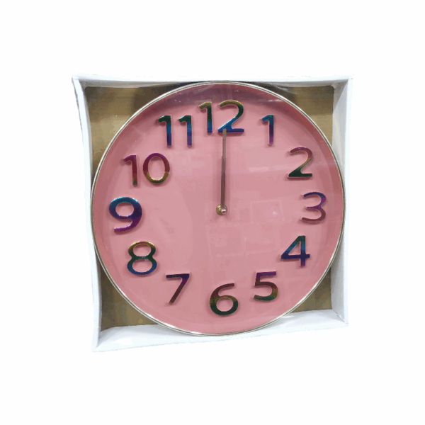 Ρολόι τοίχου - 615C - 124191 - Pink - GoodFlix