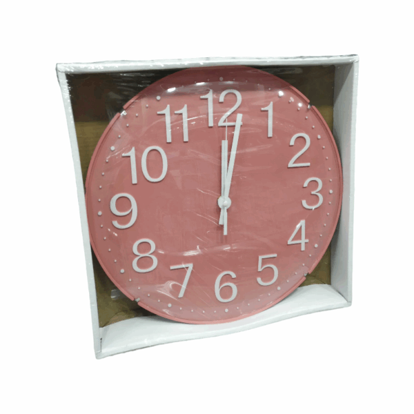 Ρολόι τοίχου - 732B - 130222 - Pink - GoodFlix