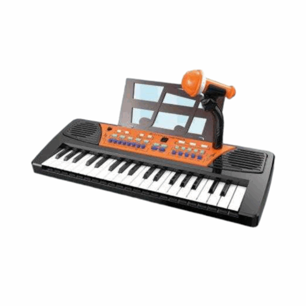Παιδικό πιάνο με μικρόφωνο - 161266 - Black - GoodFlix