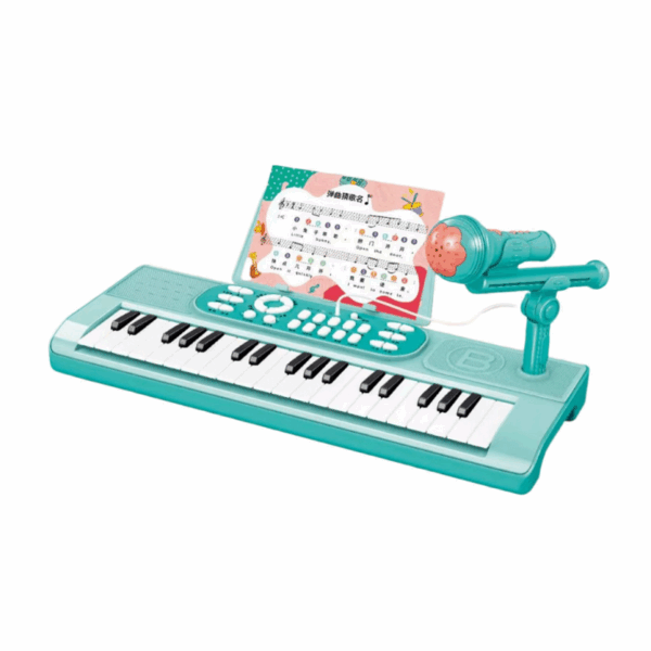 Παιδικό αρμόνιο με μικρόφωνο - 37 - USB - 161285 - Blue - GoodFlix