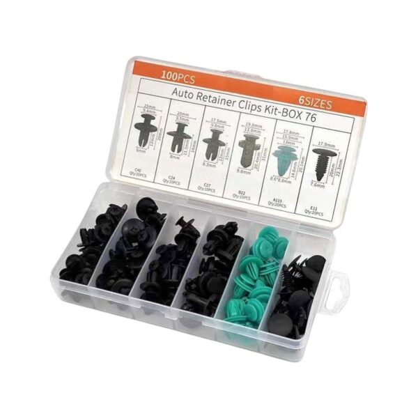 Σετ συνδετήρες αυτοκινήτου 6 τύπων - 100pcs - 001900 - GoodFlix