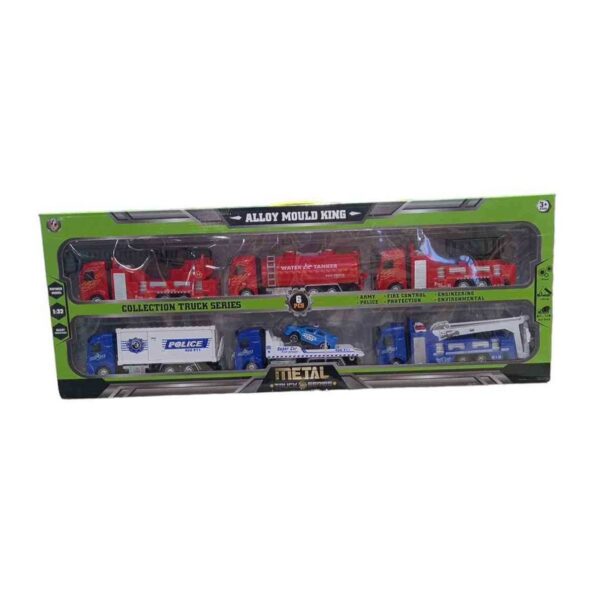 Σετ οχημάτων Πυροσβεστικής & Αστυνομίας - 6pcs - 183311 - GoodFlix