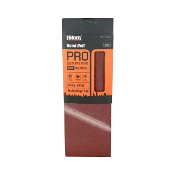 Σετ ταινίες λείανσης για ταινιολειαντήρα - Sand Belt - 120P - 3pcs - Finder - 196244 - GoodFlix