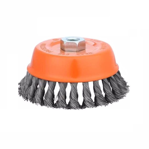 Συρματόβουρτσα καμπάνα στριφτή για γωνιακό τροχό - 5" - Finder - 196579 - GoodFlix