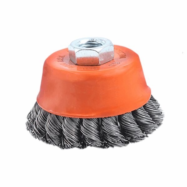 Συρματόβουρτσα καμπάνα στριφτή για γωνιακό τροχό - 3"/75mm - Finder - 196596 - GoodFlix
