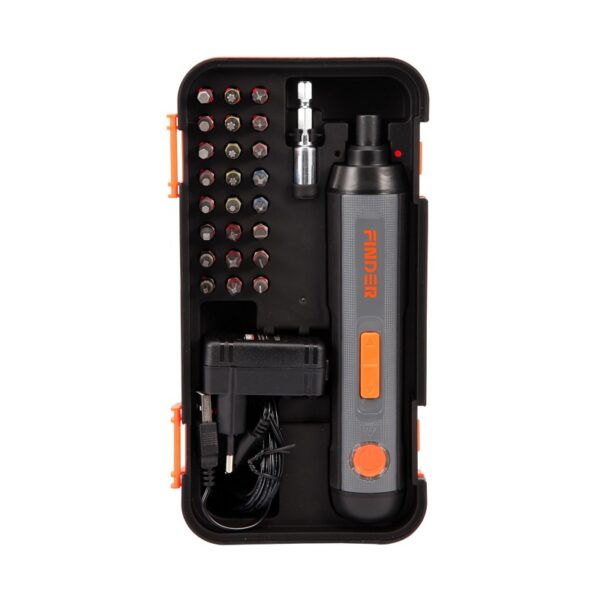 Επαναφορτιζόμενο κατσαβίδι - 26pcs - 4V - Finder - 197372 - GoodFlix