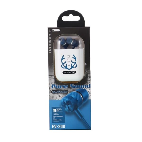 Ενσύρματα ακουστικά - EV-208 - 202289 - Blue - GoodFlix
