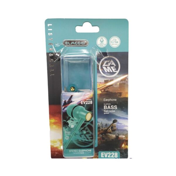 Ενσύρματα ακουστικά - EV-228 - 202289 - Light Blue - GoodFlix