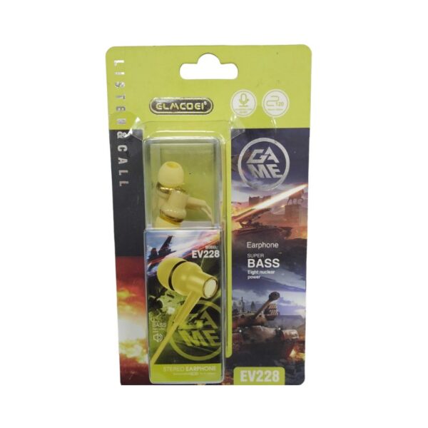 Ενσύρματα ακουστικά - EV-228 - 202289 - Yellow - GoodFlix