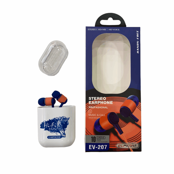 Ενσύρματα ακουστικά - EV-207 - 202296 - Blue/Orange - GoodFlix