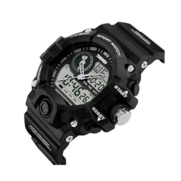 Ψηφιακό/αναλογικό ρολόι χειρός – Skmei - 1029 - Black - GoodFlix