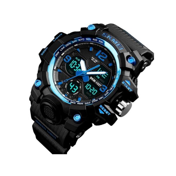 Ψηφιακό/αναλογικό ρολόι χειρός – Skmei - 1327 - Blue - GoodFlix