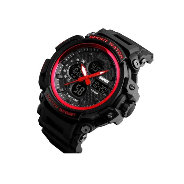 Ψηφιακό/αναλογικό ρολόι χειρός – Skmei - 1343 - Red - GoodFlix