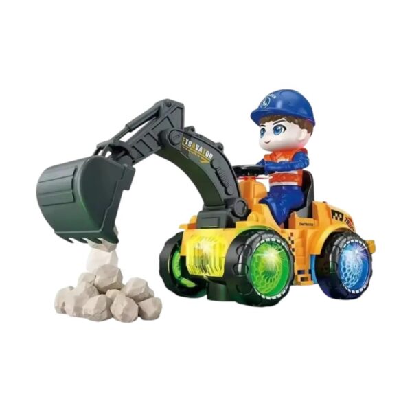 Ηλεκτρονικό όχημα Εκσκαφέας με κίνηση & φωτισμό - 6608-21B - 215272 - GoodFlix