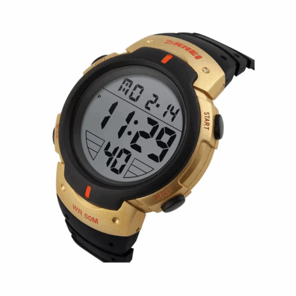Ψηφιακό ρολόι χειρός – Skmei - 1068 - Gold - GoodFlix