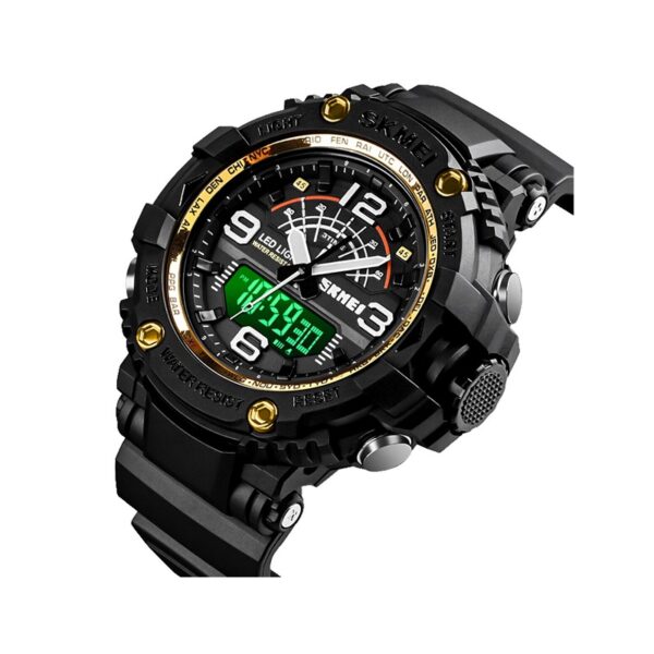 Ψηφιακό/αναλογικό ρολόι χειρός – Skmei - 1617 - Gold - GoodFlix