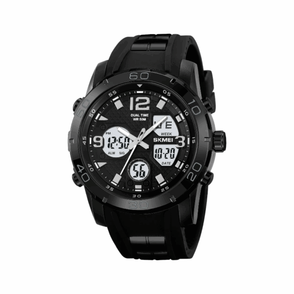 Ψηφιακό/αναλογικό ρολόι χειρός – Skmei - 2102 - Black/White - GoodFlix