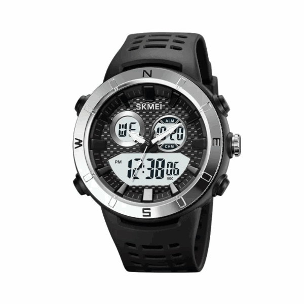 Ψηφιακό/αναλογικό ρολόι χειρός – Skmei - 2014 - Silver/White - GoodFlix