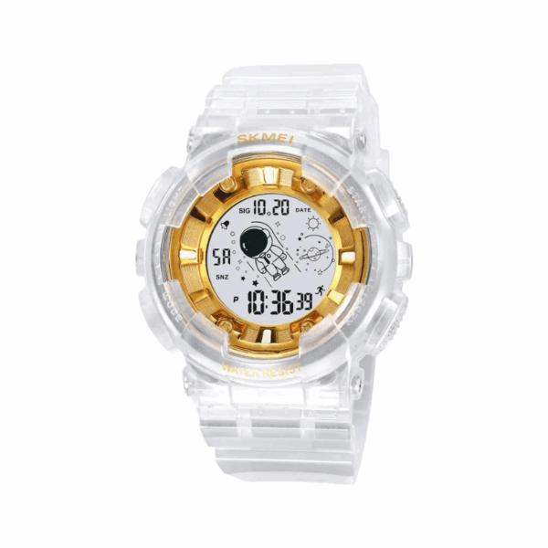 Ψηφιακό ρολόι χειρός – Skmei – 2035 - White/Gold - GoodFlix