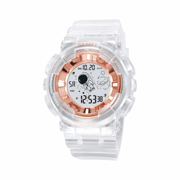 Ψηφιακό ρολόι χειρός – Skmei – 2035 - White/Rose Gold - GoodFlix